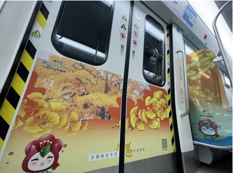 坐上三號(hào)線穿越“青島四季”吧 國內(nèi)首輛“互聯(lián)網(wǎng)+全民義務(wù)植樹”地鐵主題列車在青上線 坐上三號(hào)線穿越“青島四季”吧 國內(nèi)首輛“互聯(lián)網(wǎng)+全民義務(wù)植樹”地鐵主題列車在青上線