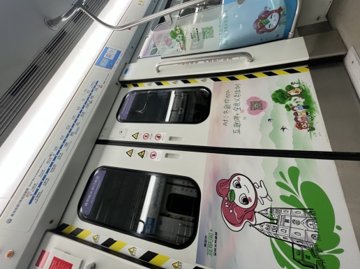 坐上三號(hào)線穿越“青島四季”吧 國內(nèi)首輛“互聯(lián)網(wǎng)+全民義務(wù)植樹”地鐵主題列車在青上線 坐上三號(hào)線穿越“青島四季”吧 國內(nèi)首輛“互聯(lián)網(wǎng)+全民義務(wù)植樹”地鐵主題列車在青上線